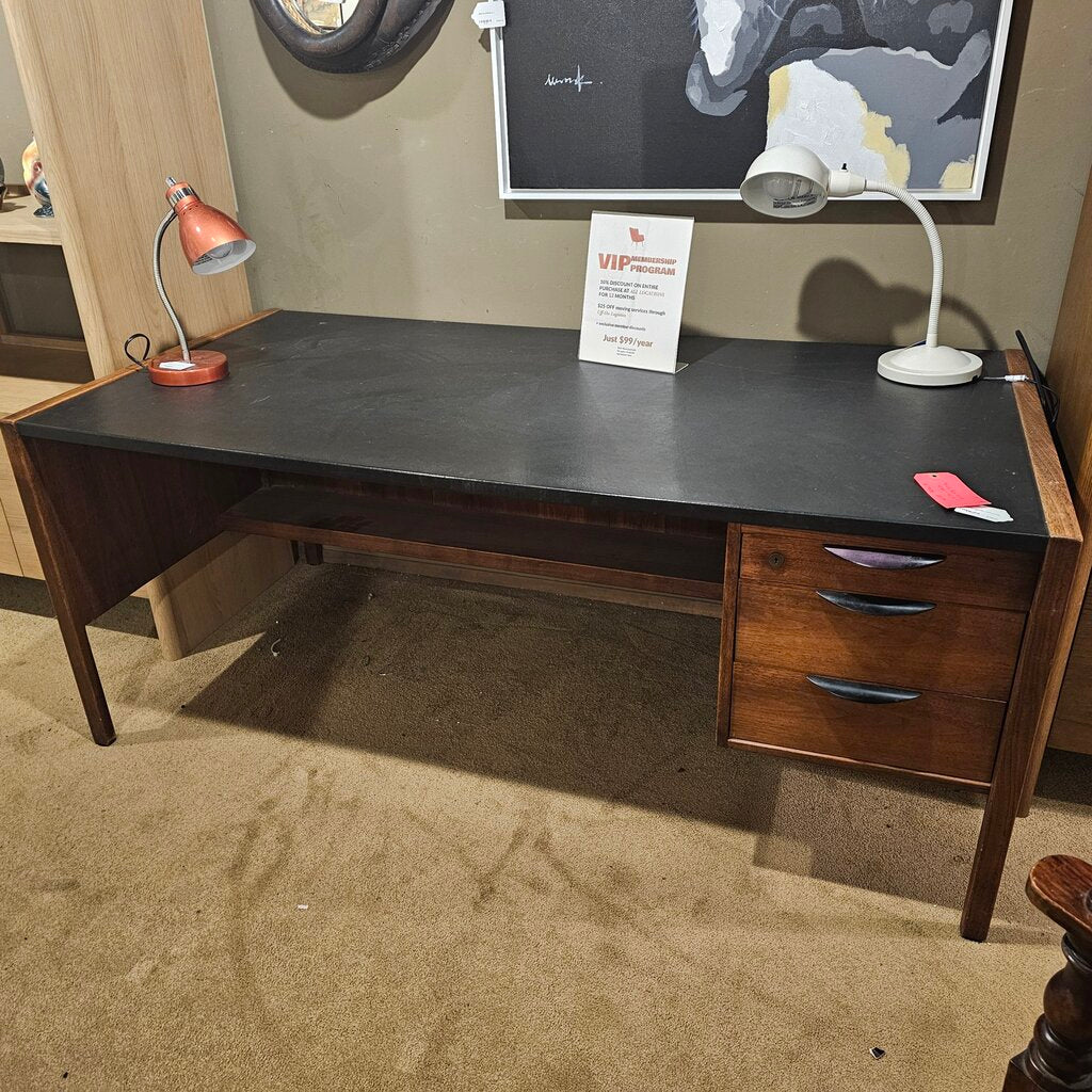 Jens Risom Design MCM Leather Top Desk