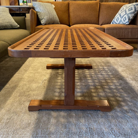 Teak Lattice Top Coffee Table