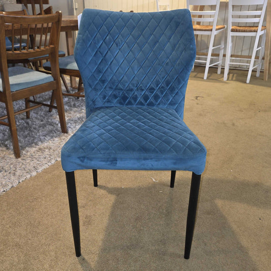 Tufted Teal Velvet Dining Chair C DINING CHAIRS