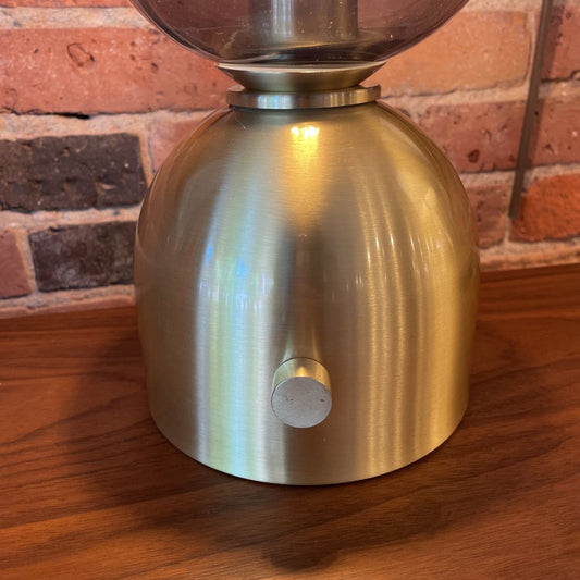 Smoked Glass Votive Table Lamp