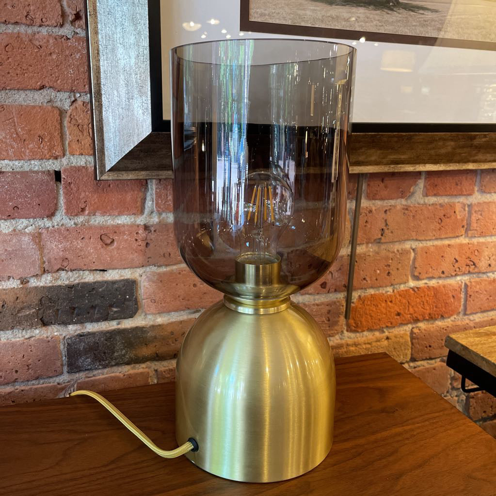 Smoked Glass Votive Table Lamp LAMPS