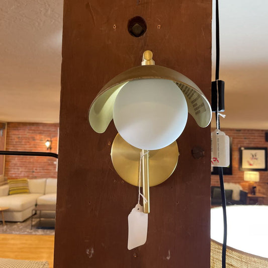 Brass Bonnet Sconce