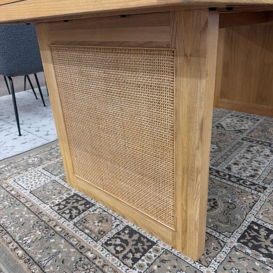 Wicker Dining Table - Natural