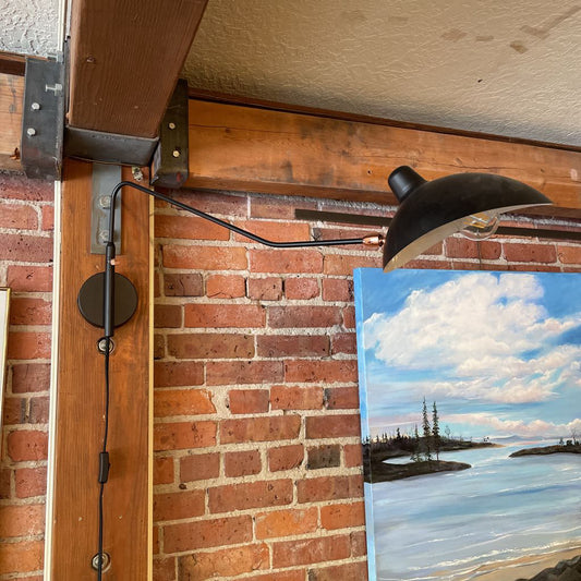 Black and Copper Sconce LAMPS
