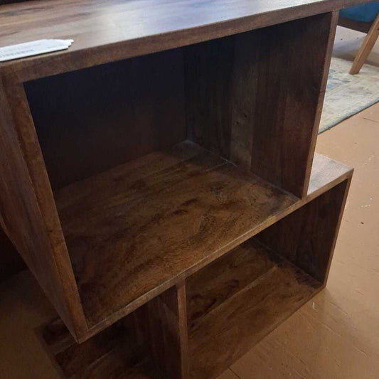 Dark Acacia 2 Cube Shelf