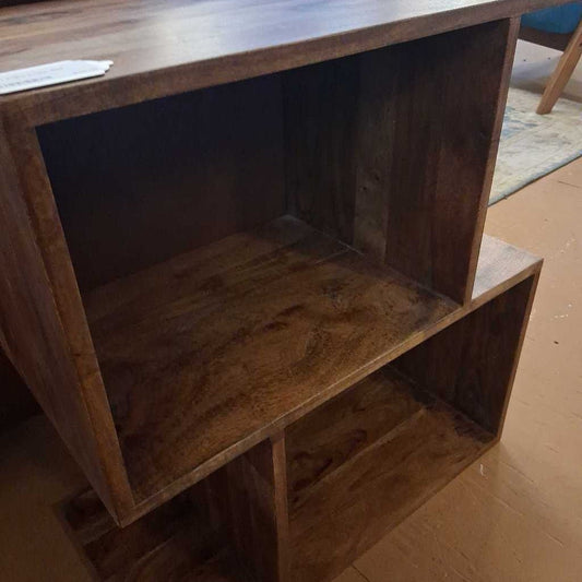 Dark Acacia 2 Cube Shelf C BOOKSHELVES
