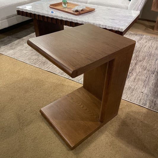 Smoked Oak "C" Table