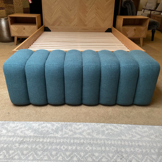 Peacock Blue Accent Bench