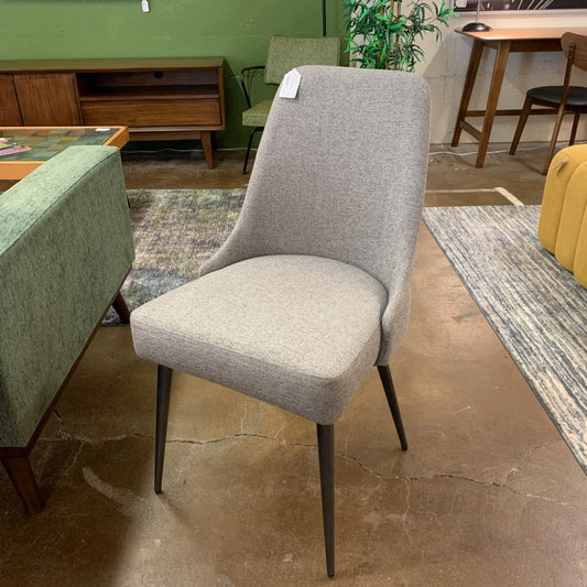 Grey Slim Leg Mod Dining Chair