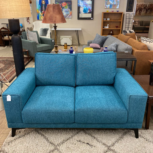 Teal Mod Loveseat U LOVESEATS