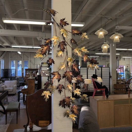 Mid Century Modern Brass Maple Leaves