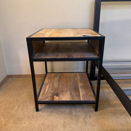 Industrial End Table