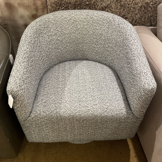 Blue Gray Swivel Chair