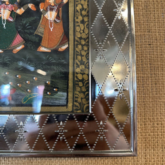 Indian Painted on Silk Art