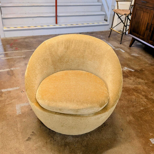 Yellow Storage Swivel Chair