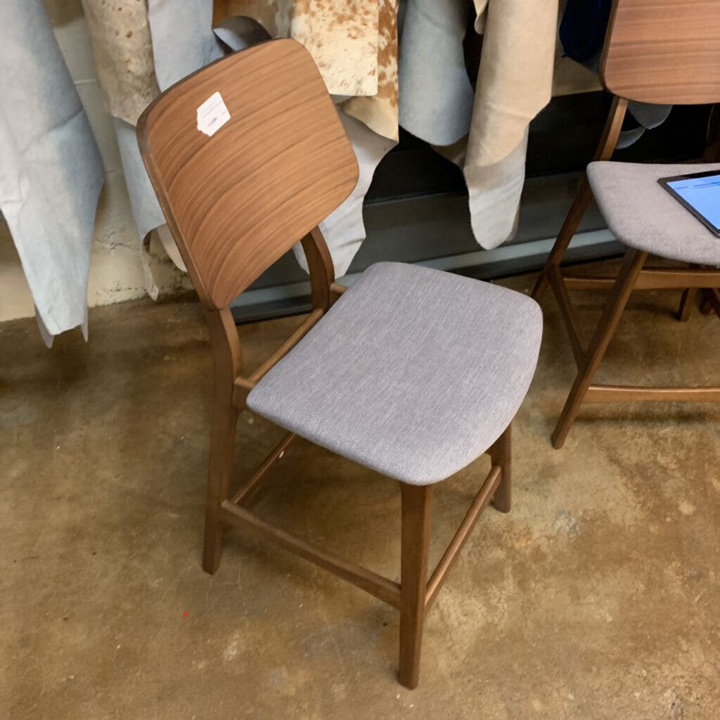 Hoya Gray Cushion Counter Chair