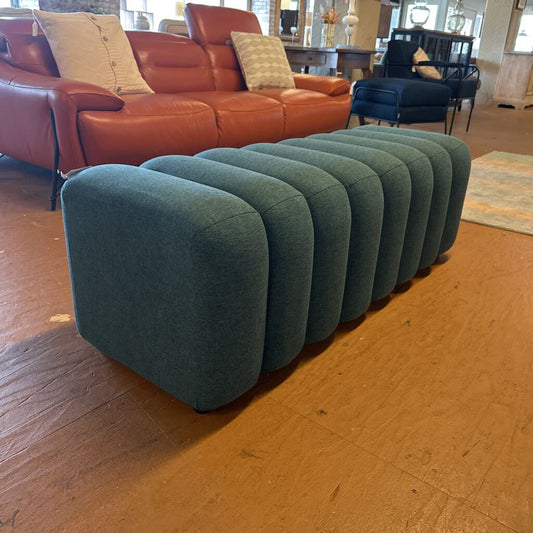 Peacock Blue Accent Bench