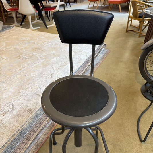 Grey Vintage Industrial Office Stool