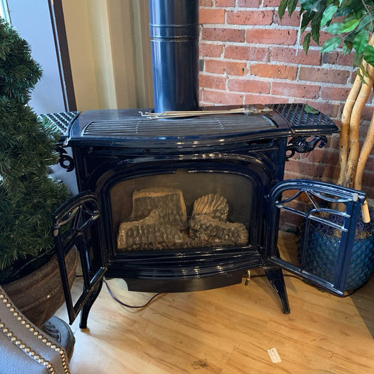 Radiance Navy GAS Wood Burning Stove