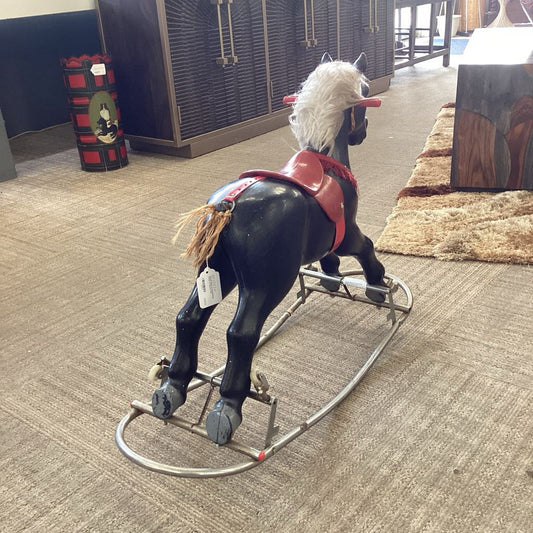 Black & Red Rocking Horse
