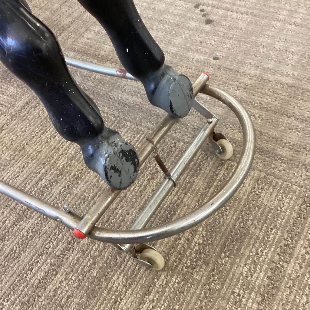 Black & Red Rocking Horse