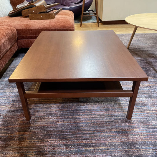 Walnut Rectangular 2 Tier Coffee Table