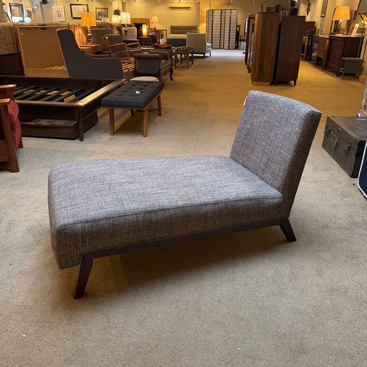 Tweed Fabric Chaise Lounge