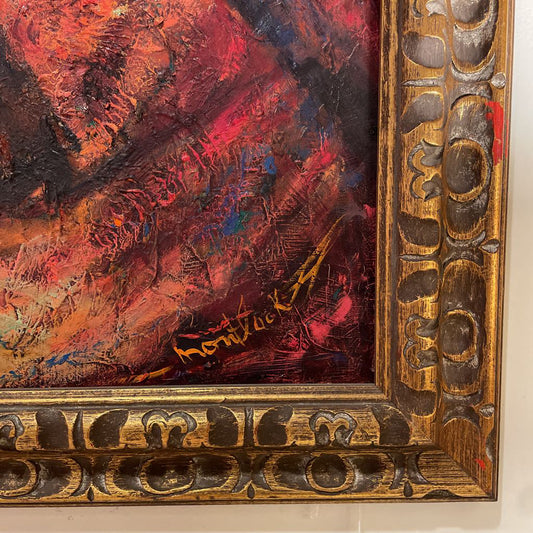 Impasto Flamenco Dancers Painting