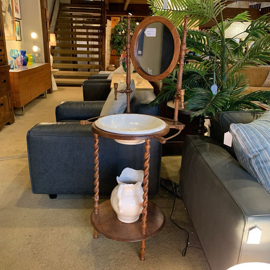 Vintage Wash Stand w/Basin & Pitcher