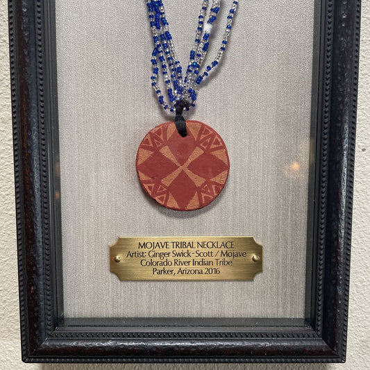Framed Mojave Tribal Necklace