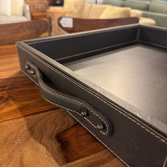 Leather Wrapped Tray