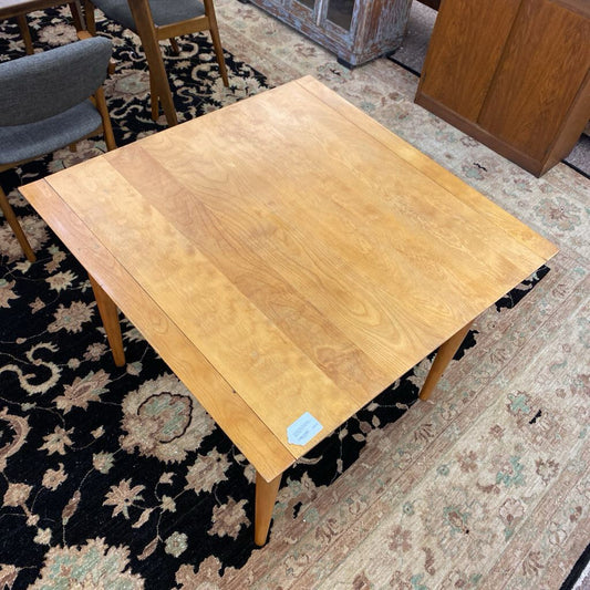 CONANT BALL MCM Square Expanding Dining Table w/Two Leaves