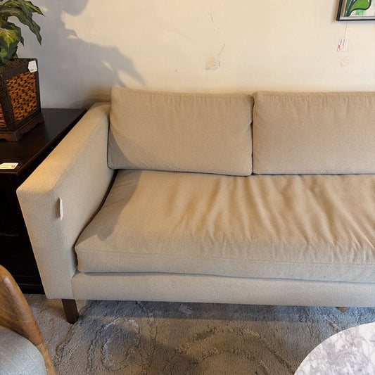 Tan Terry Bench Seat Sofa