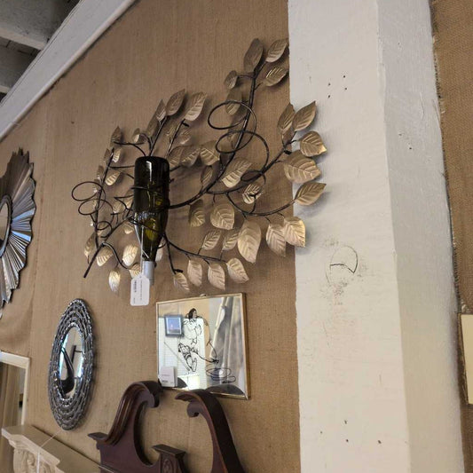 metal golden leaves decor