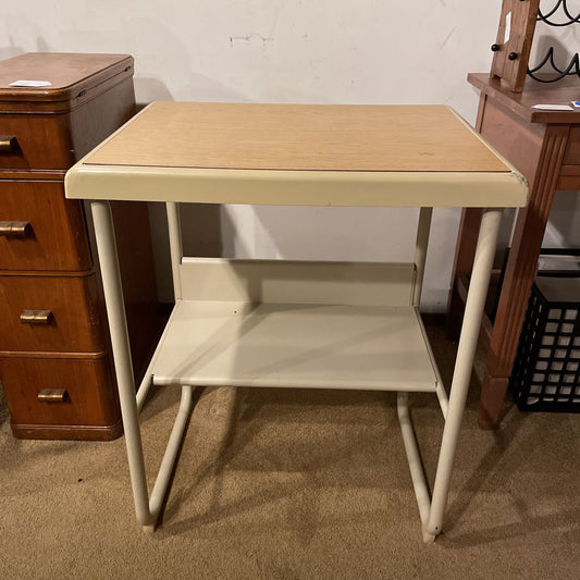 Office Products Brand Utility Table with Faux Wood Top C SIDE TABLES