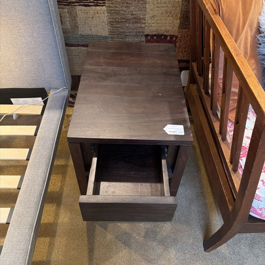 Black Metro End Table