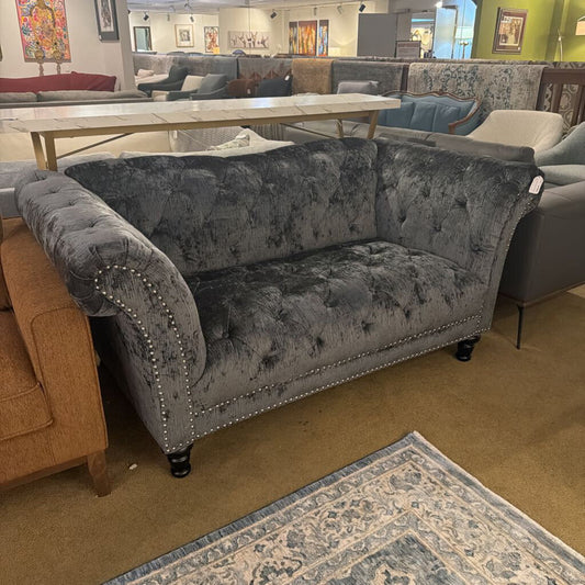 Soft Button Tufted Loveseat