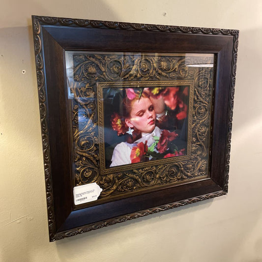 Sleeping Dorothy/Wizard of Oz Color Film Still in Large Fancy Frame ART