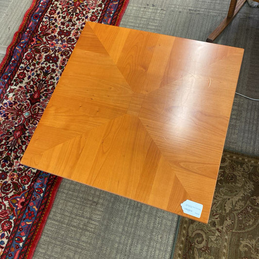 Contemporary Cherry Finish Italian Side Table