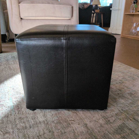 Black Cube Ottoman