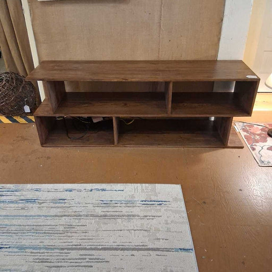 Walnut Asymmetric TV Stand C MEDIA STANDS