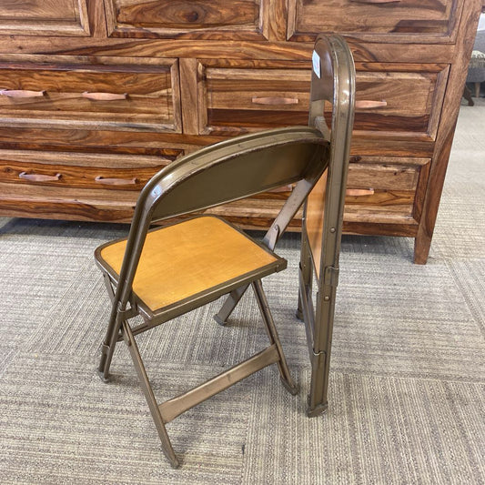 Vintage Kids Metal Folding Chair