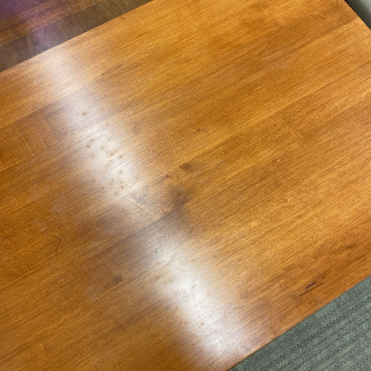 Wooden surface with a glossy finish