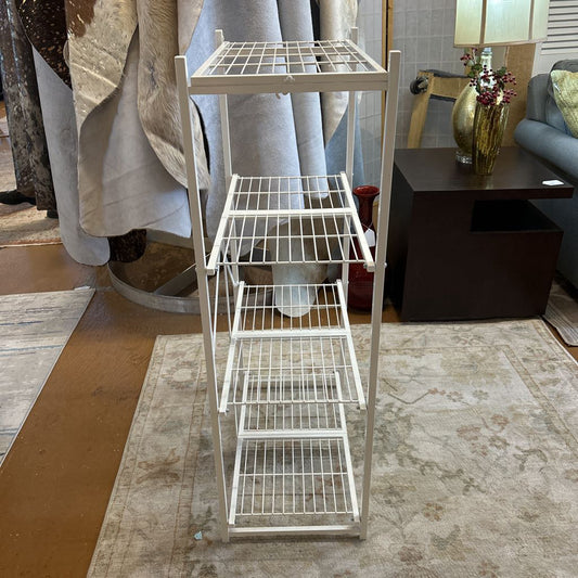Small White Folding Shelf