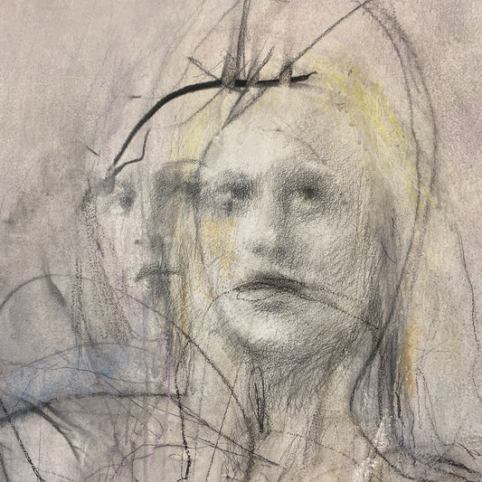 Michael Reid Rubenstein Signed Figure Art Canvas