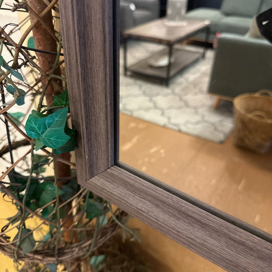 Grey Rustic Wood Mirror