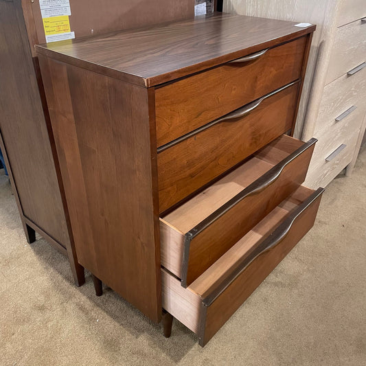 MC Two Tone Handles 4 Drawer Highboy Dresser