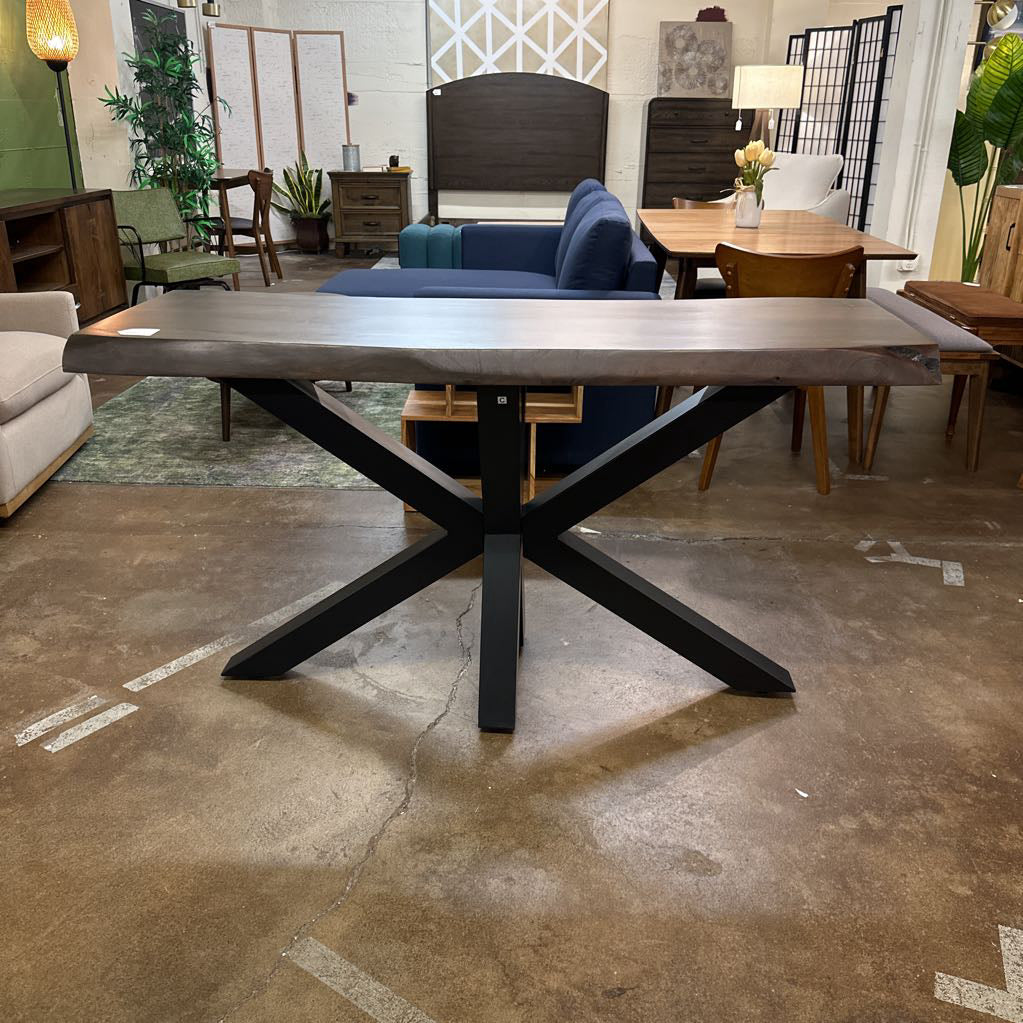 Eberhard Wood and Steel Console Table