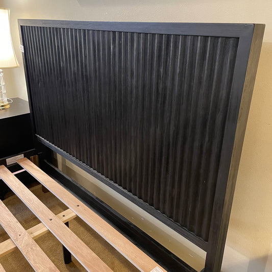 Joybird Black & Brass Queen Eliza Bed Frame