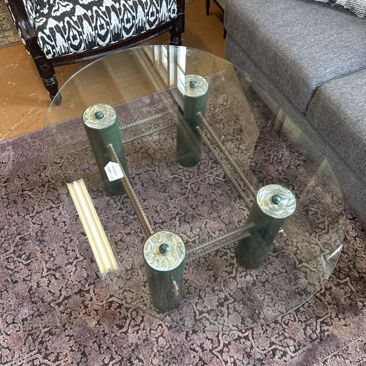 Custom Fabricated Industrial Coffee Tbl & Side Tbl